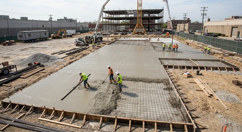 Commercial Slab Installation in Manassas, VA