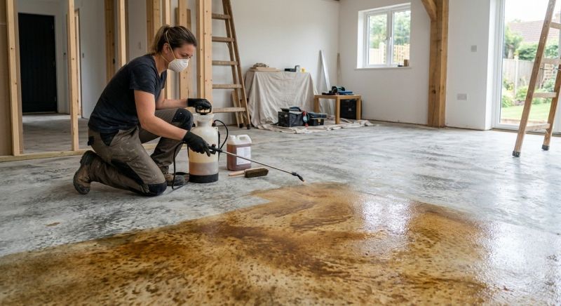 Concrete Floor Staining in Dallas, TX