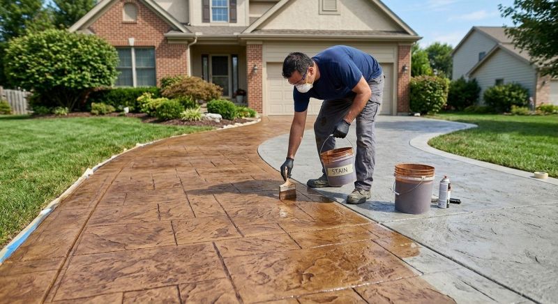 Driveway Staining in Corpus Christi, TX