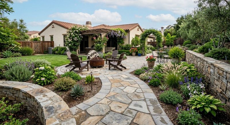 Limestone Patio Installation in Boston, MA