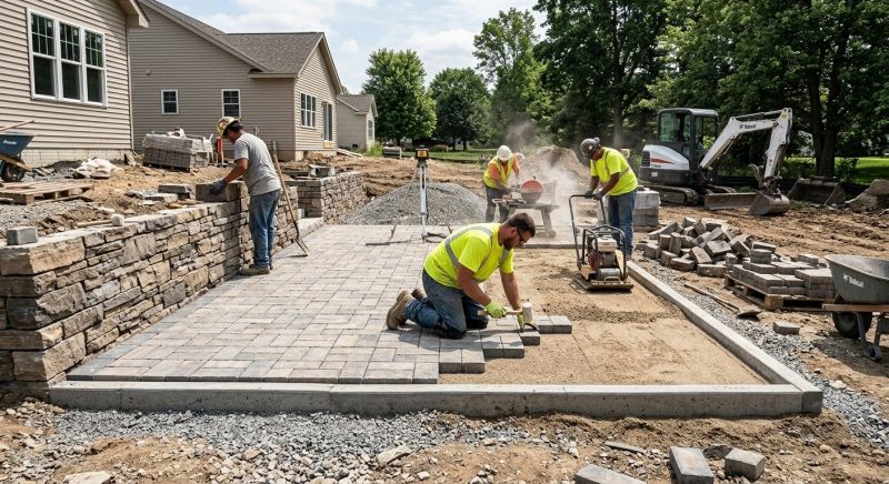 Patio Pavers Construction in Boston, MA