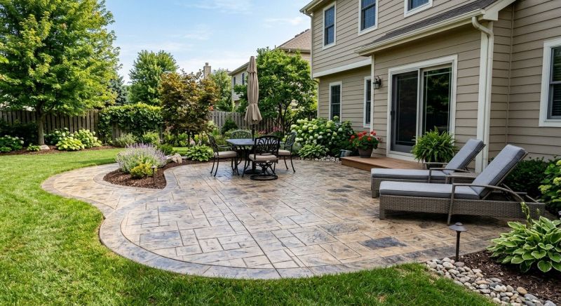 Patio Stamping in Frisco, TX
