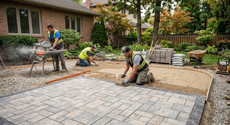Paver Patio Construction in Boston, MA