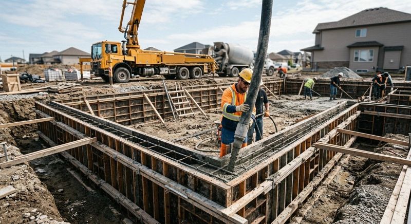 Poured Foundation Installation in Fredericksburg, VA