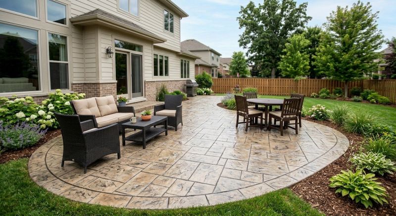 Stamped Overlay Installation in Dallas, TX