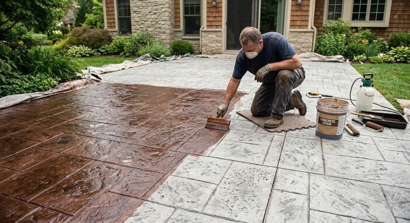 Cement Staining in Fort Worth, TX