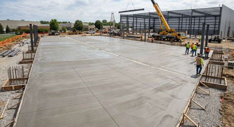 Commercial Slab Installation in Columbia, SC