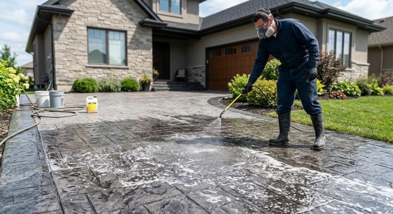 Concrete Acid Washing in Frisco, TX