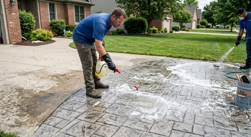 Concrete Acid Washing in Frisco, TX