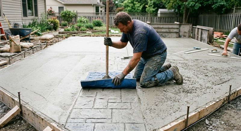 Concrete Patio Finishing in Frisco, TX
