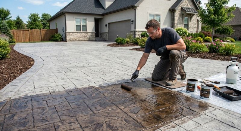 Driveway Staining in Corpus Christi, TX