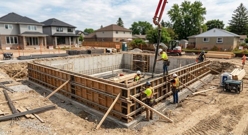Foundation Construction in Fredericksburg, VA