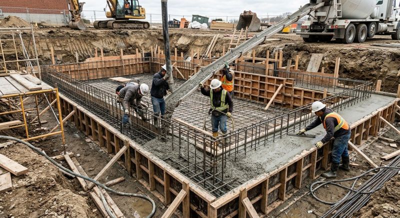 Foundation Pouring in Columbus, OH