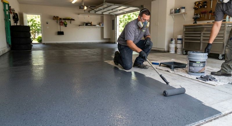 Garage Concrete Finishing in Fort Worth, TX