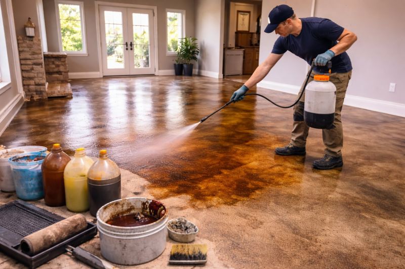 Interior Concrete Staining in Dallas, TX