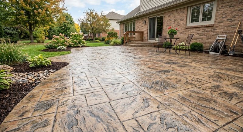 Patio Stamping in Frisco, TX