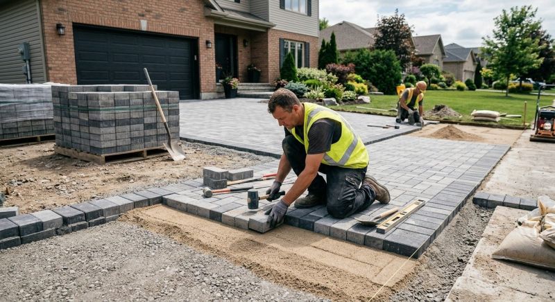 Sandstone Pavers Installation in Fairfield County, CT