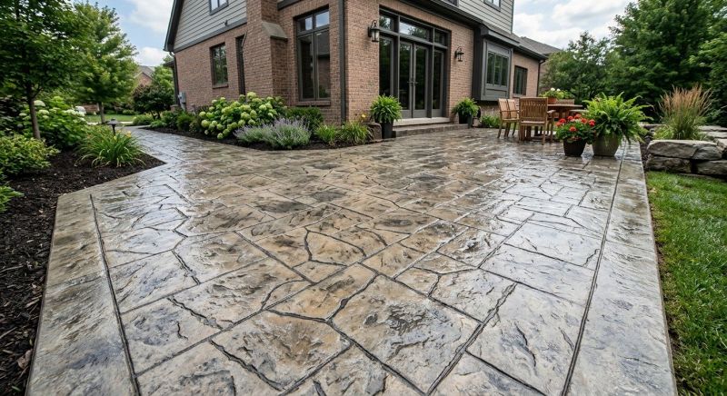 Stamped Concrete Replacement in Frisco, TX