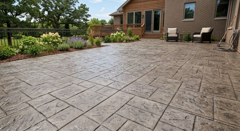 Stamped Concrete Replacement in Frisco, TX