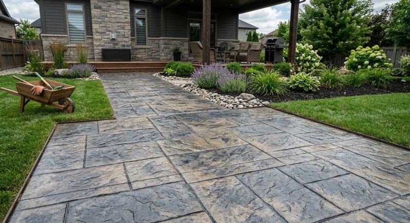 Stamped Concrete Replacement in Dallas, TX