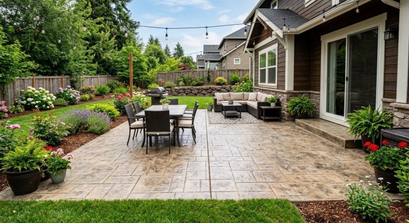 Textured Concrete Installation in Frisco, TX